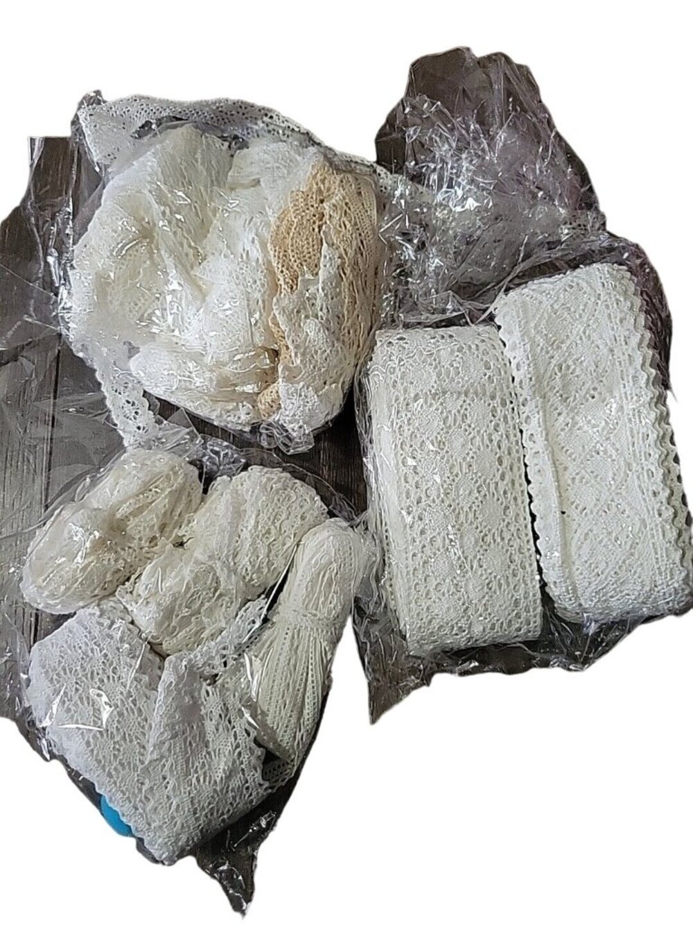 Craft Sewing Lot White Crochet Lace Trim Flat Lace Assorted Widths Designs New